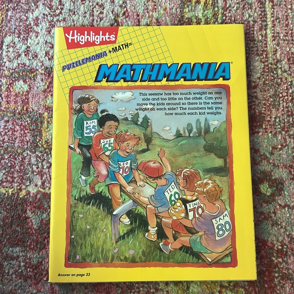 Vintage Highlights Mathmania Kids Puzzle Books - NEVER USED - Set of 4 - Picture 5 of 6